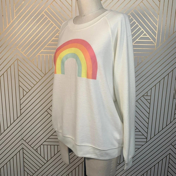 Wildfox After‎ The Rain Rainbow Sommers Sweatshirt - Picture 6 of 11
